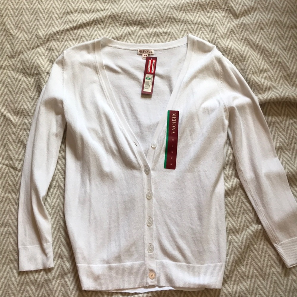 White Cardigan